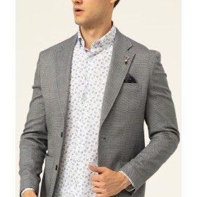 Süvari Lacivert Slim Fit Armürlü Mono Yaka 6 Drop Ceket CT2021600247
