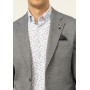 Süvari Lacivert Slim Fit Armürlü Mono Yaka 6 Drop Ceket CT2021600247