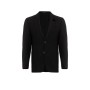 Süvari Siyah Slim Fit Armürlü Mono Yaka 6 Drop Ceket CT2021600288