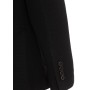 Süvari Siyah Slim Fit Armürlü Mono Yaka 6 Drop Ceket CT2021600288