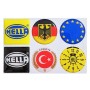 MLA Damla Sticker Plaka Pulu Süsü Etiket Seti - 6 Adet NKT257