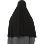 Altobeh Hazır Türban Peçeli Pratik Eşarp Tesettür Nikaplı Hijab - Namaz Örtüsü Sufle (3Xl) - Siyah
