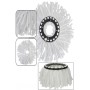 Döner yuvarlak mikrofiber Mop paspas Yedek Ucu