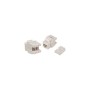 HCS 8P8C RJ-45 UTP Keystone Jack CAT 6, LSA+ / 110 IDC T568 A/B, 180 derece