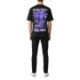 UNIQLO Erkek Siyah Oversize Bisiklet Yaka T-Shirt 455359