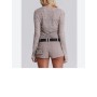 Jaded Londra Ünisex Sheer Leopard A Op Ls Sweatshirt JMT3978