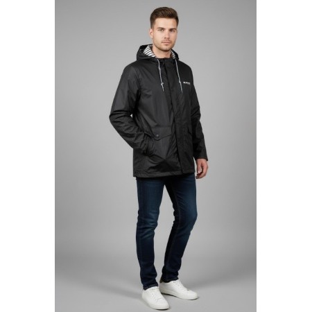 California Forever Ünisex Slim fit Siyah Yağmurluk