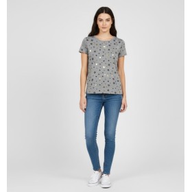 Colins Kadın Tişört Yıldız Detaylı CL1027222 Colins Kadın Tişört Yıldız Detaylı CL1027222