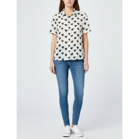 Koton Kadın Kalp Detaylı Gömlek 5YAL66456OW01V
