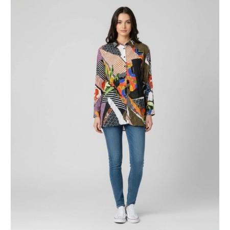 Emjey Kadın Çok Renkli Gömlek 2019070005