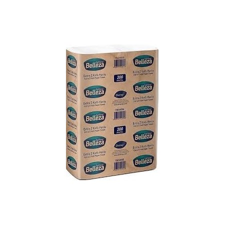 Belleza Extra Z Katlı Havlu Peçete 200 lü 3 Paket
