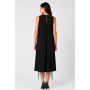 Defacto Women's Black Dress with Fringe Details - Elegance Awaits