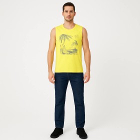 Lee Cooper Erkek Askılı Sarı Tişört  199 LCM 243007