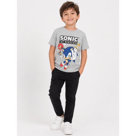 LC WAIKIKI Crew Yaka Sonic Baskılı Kısa Kollu Erkek Çocuk Tişörtü S4J073Z4 - FKD