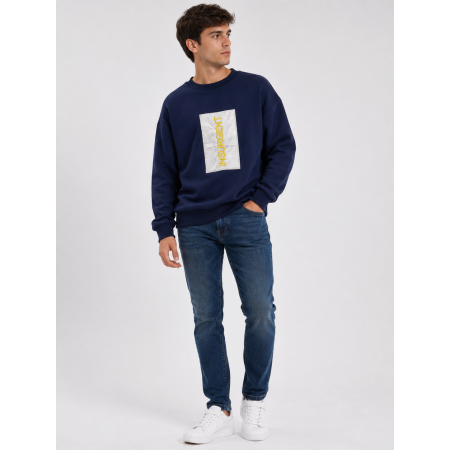 İndigo Blue New Short Erkek Lacivert Sweatshirt | Şıklık