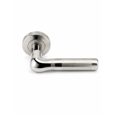 Silver Door Handles Kayra Rosette Set | Elegant and Durable