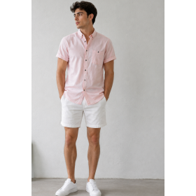 Koton Pink Men's Shirt | Elegance and Comfort