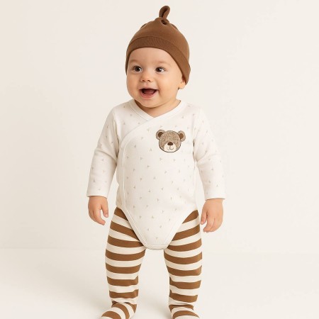 For My Baby Yandan Biyeli Body 3 Lü Takım 21629