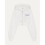 Bershka White Hooded Women's Jacket | Stylish and Modern