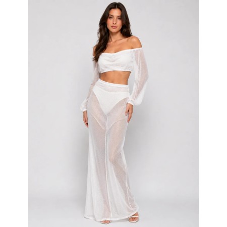Angel Fashion White Tulle Set - The Address of Elegance
