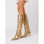 Network Gold Color Women's Boots - Elegance and Comfort