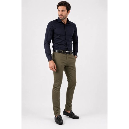 Rosso Bianco Likralı Dokuma Erkek Pantolon