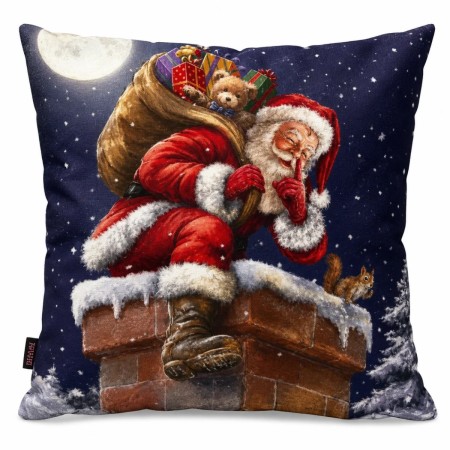 Yılbaşı Noel Baba Kırlent Kılıfı 40×40