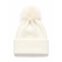 Fringed Women's Beanie Cream Color - Stylish and Warm