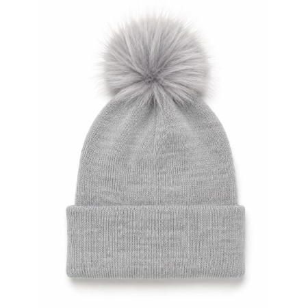 Fringed Women's Hat Gray - Stylish Winter Accessory