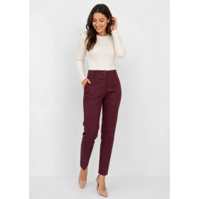 Kupon Bordo Kadın Pantolon 3003