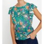 Koton Kadın Yeşil Fırfır Detaylı T-Shirt 8YAL11201JK69U