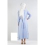 QOOQ Geniş Kemerli Kadın Tunik Açık Mavi 18SS245