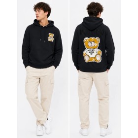 Moschino Unisex Kapüşonlu Sweatshirt Siyah