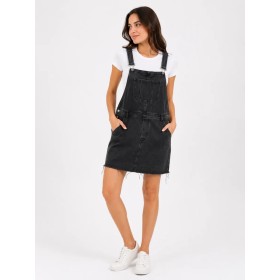 Asos//Denım Kadın Siyah Kot  Salopet Elbise 06126427