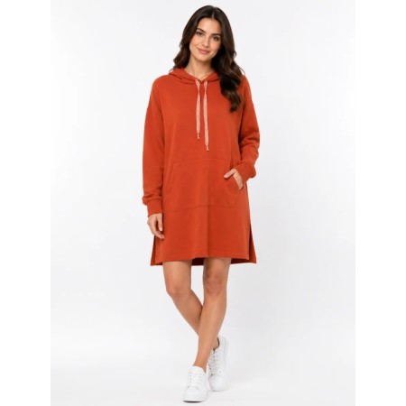 Trender Women's Hooded Brick Tunic | Stylish and Comfortable