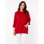 Piora Women's Red Pocket Oversize Sweatshirt - Style and Comfort