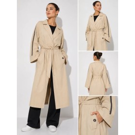 Afife Camel Renk Kadın Pardesü