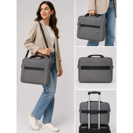 EyeQ Laptop Bag Grey - Modern and Stylish