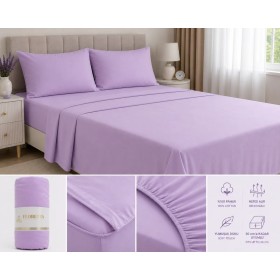 Floretta Çift Kişilik Lastikli Fitted Penye Çarşaf 160x200+30