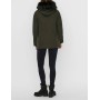 Vero Moda Women's Olive Hooded Fur Long Parka