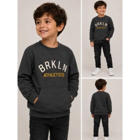 Macera Kids Erkek Çocuk Sweatshirt Gri