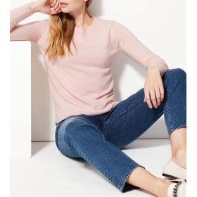 Marks&Spencer Yuvarlak Yaka Uzun Kollu Kadın Kazak T38001502