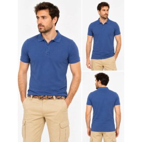 Karaca Toss Polo Yaka Erkek Tişört Saks Mavisi 516206001