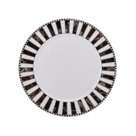 Karaca Checkered Porcelain Serving Plate - 27 cm