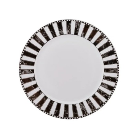 Karaca Checkered Porcelain Serving Plate - 27 cm