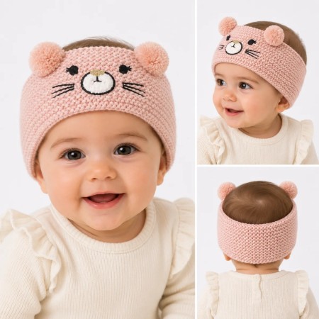 Fonem Kedicik Kız Bebek Bandana 22KFNMKB
