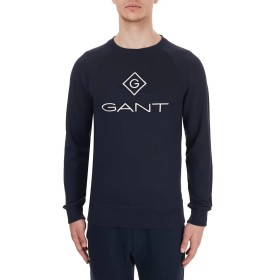 Gant Erkek Siyah Baskılı Bisiklet Yaka Sweatshirt 2046062