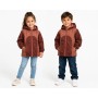 Checked Fleece Lined Kids Jacket - Stylish and Comfortable