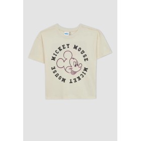 Defacto Kız Çocuk Disney Mickey & Minnie Regular Fit Kısa Kollu Tişört Z8820A623SM