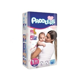 Paddlers Bebek Bezi 1 Numara Yenidoğan 48 Adet (2-5 KG) Eko Paket